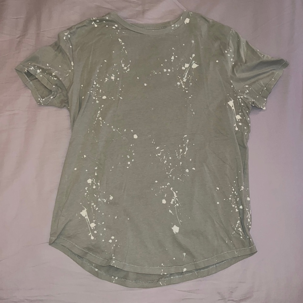 Medium Abercrombie $ Fitch Soft A&F Tee Green with bleach stains